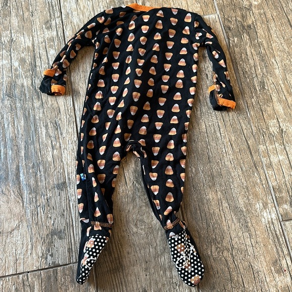 KicKee Pants halloween candy corn bamboo sleeper 3-6 months - Picture 4 of 4